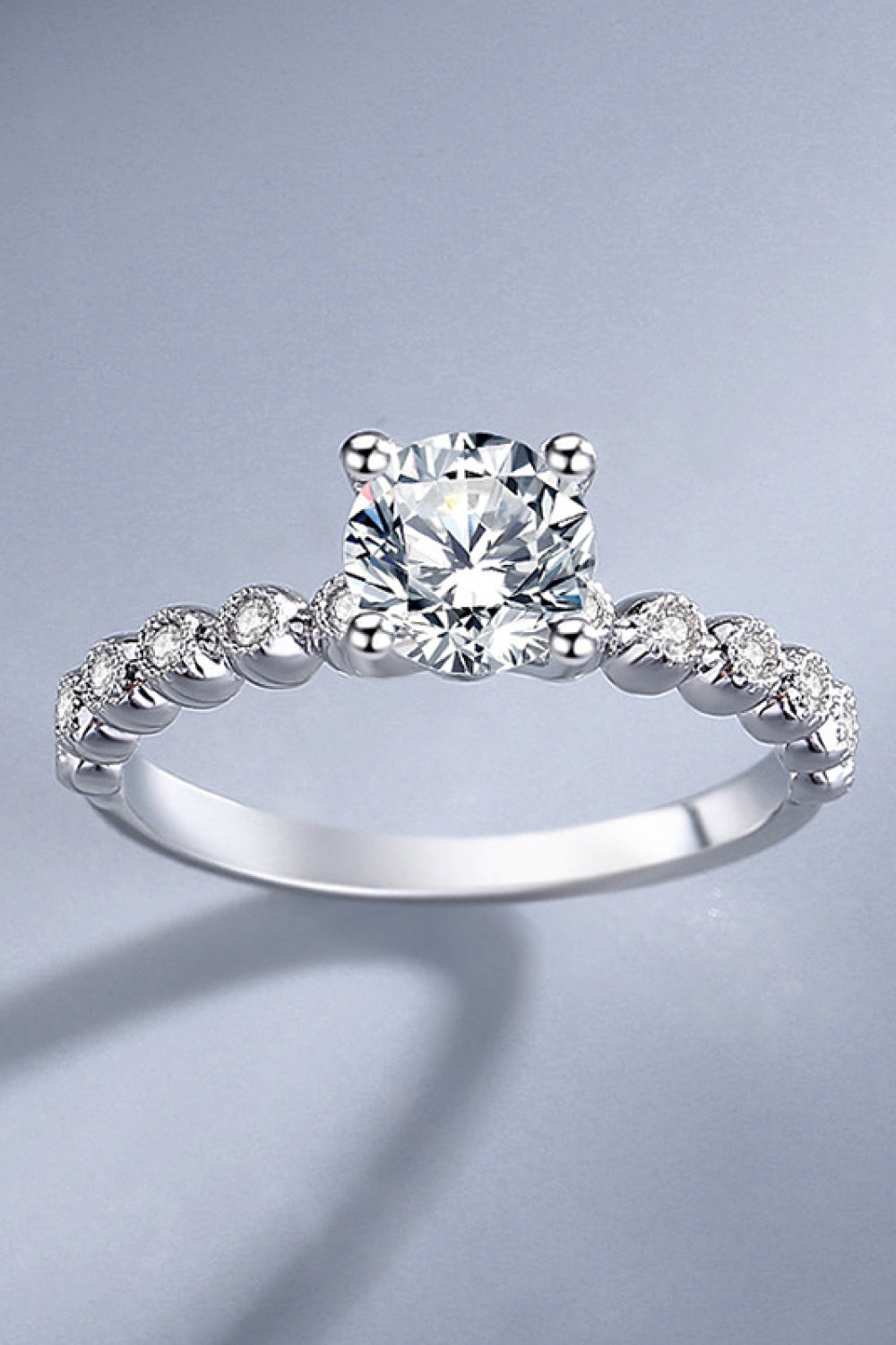 Classic 4-Prong Moissanite Ring - - Claude Jewelry Moissanite - Shop claudejewelry.com