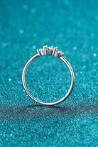 Cluster Moissanite 925 Sterling Silver Ring - - Claude Jewelry Moissanite - Shop claudejewelry.com