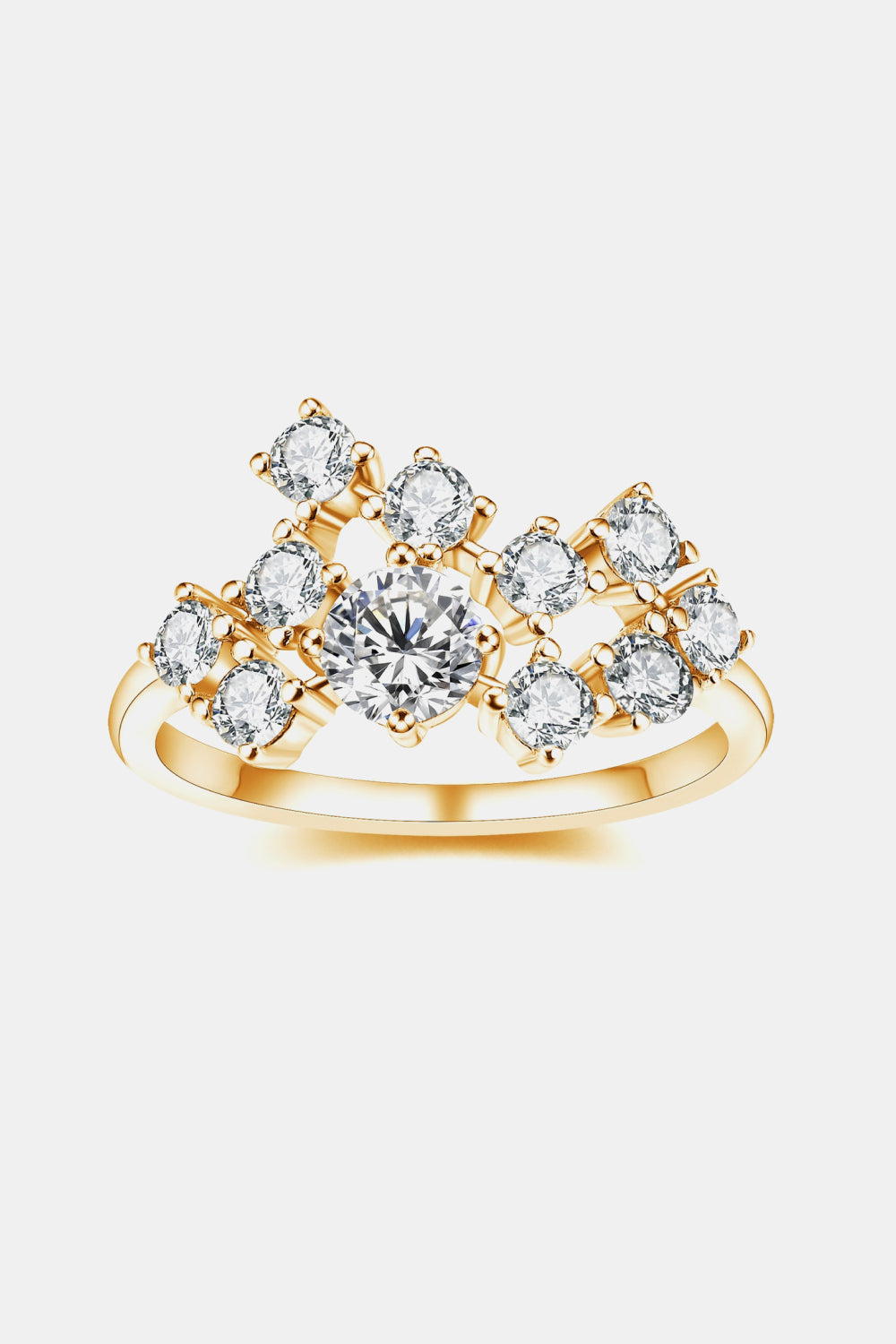 Galactic Cluster 1.2 Ct Moissanite Ring - - Claude Jewelry Moissanite - Shop claudejewelry.com