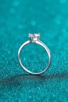 Heart-Shaped Moissanite Solitaire Ring - - Claude Jewelry Moissanite - Shop claudejewelry.com