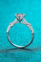 Inlaid Moissanite 6-Prong Ring - - Claude Jewelry Moissanite - Shop claudejewelry.com