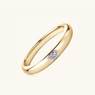 Minimalist Inlaid Moissanite Ring - - Claude Jewelry Moissanite - Shop claudejewelry.com