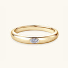 Minimalist Inlaid Moissanite Ring - Gold/Oval Drill-5- Claude Jewelry Moissanite - Shop claudejewelry.com