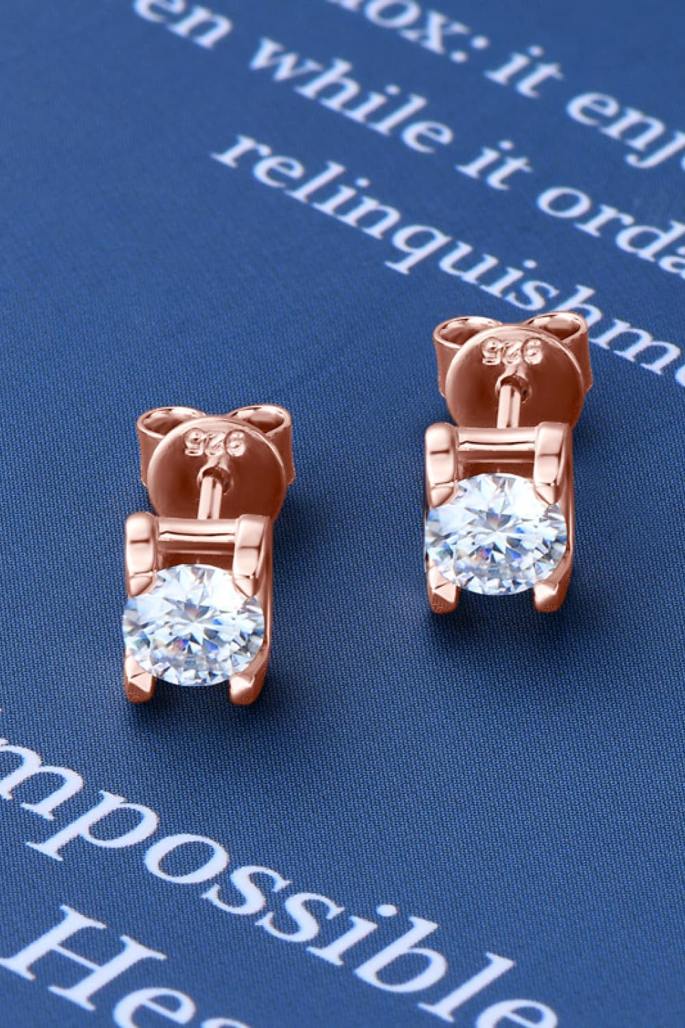 Moissanite 4 Prong Stud Earrings - - Claude Jewelry Moissanite - Shop claudejewelry.com