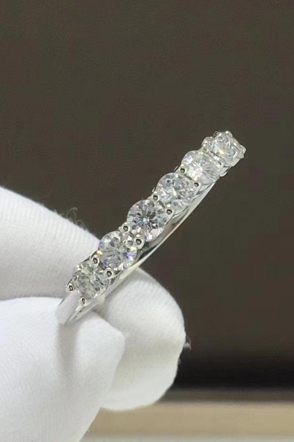 Moissanite 925 Sterling Silver Ring - - Claude Jewelry Moissanite - Shop claudejewelry.com