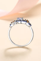 Moissanite Contrast Starry Night Ring - - Claude Jewelry Moissanite - Shop claudejewelry.com