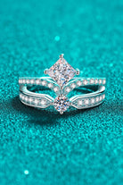 Moissanite Crown Ring - - Claude Jewelry Moissanite - Shop claudejewelry.com