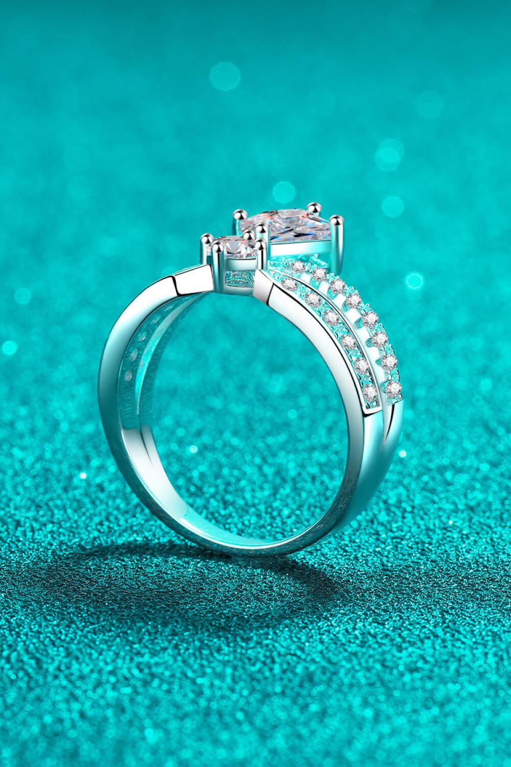 Moissanite Crown Ring - - Claude Jewelry Moissanite - Shop claudejewelry.com