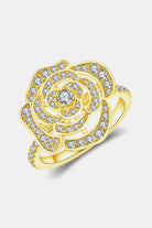 Moissanite Flower Shape Ring - - Claude Jewelry Moissanite - Shop claudejewelry.com