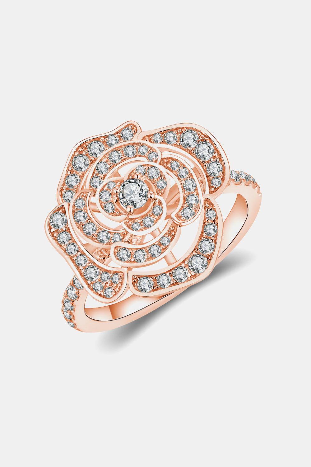 Moissanite Flower Shape Ring - - Claude Jewelry Moissanite - Shop claudejewelry.com