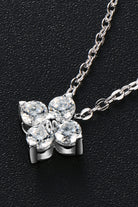 Moissanite Four Leaf Clover Pendant Necklace - - Claude Jewelry Moissanite - Shop claudejewelry.com