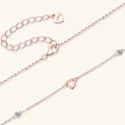 Moissanite Looped Heart Necklace - - Claude Jewelry Moissanite - Shop claudejewelry.com