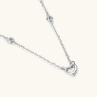 Moissanite Looped Heart Necklace - - Claude Jewelry Moissanite - Shop claudejewelry.com