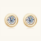 Moissanite Sphere Stud Earrings - - Claude Jewelry Moissanite - Shop claudejewelry.com