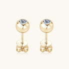 Moissanite Sphere Stud Earrings - - Claude Jewelry Moissanite - Shop claudejewelry.com