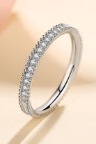 Moissanite Stacking Ring - - Claude Jewelry Moissanite - Shop claudejewelry.com