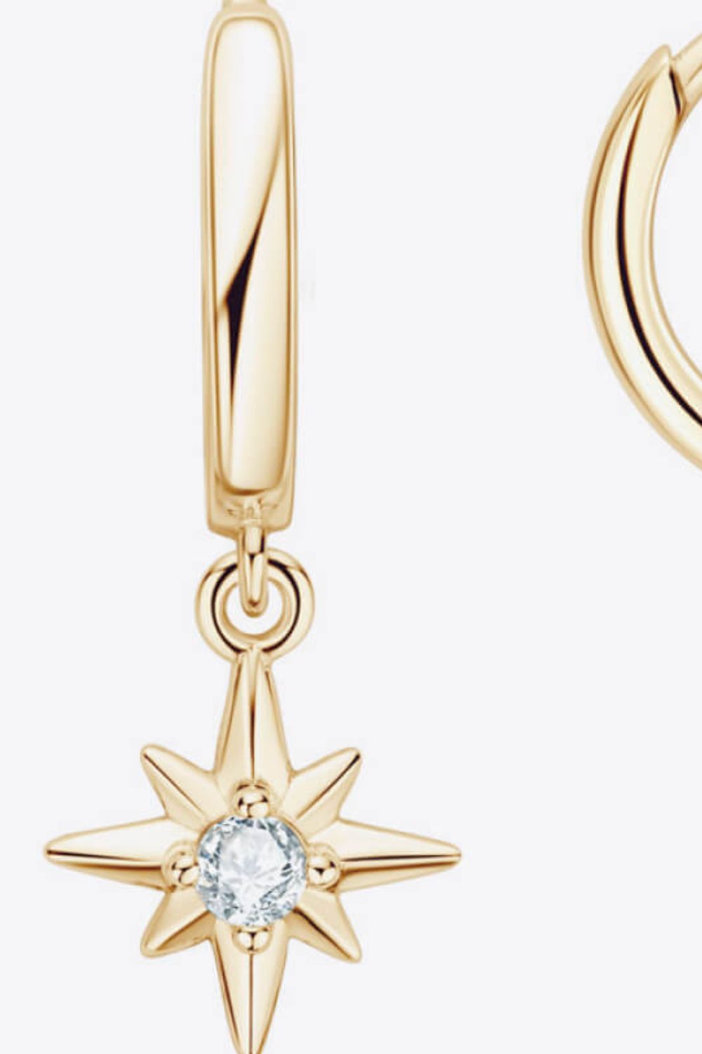 Moissanite Star Rock Drop Earrings - - Claude Jewelry Moissanite - Shop claudejewelry.com