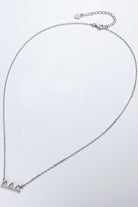 Moissanite Triangles Platinum Vermeil Necklace - Platinum Vermeil- Claude Jewelry Moissanite - Shop claudejewelry.com