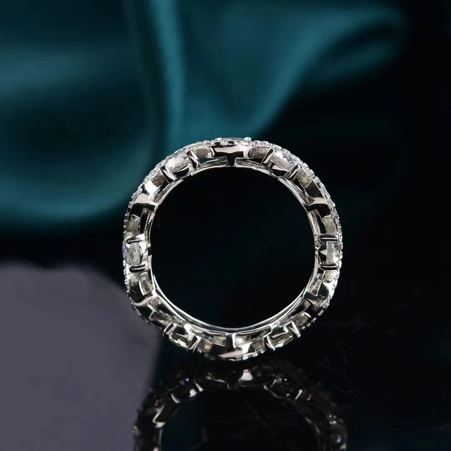 Moissanite Twist and Stones Ring - - Claude Jewelry Moissanite - Shop claudejewelry.com