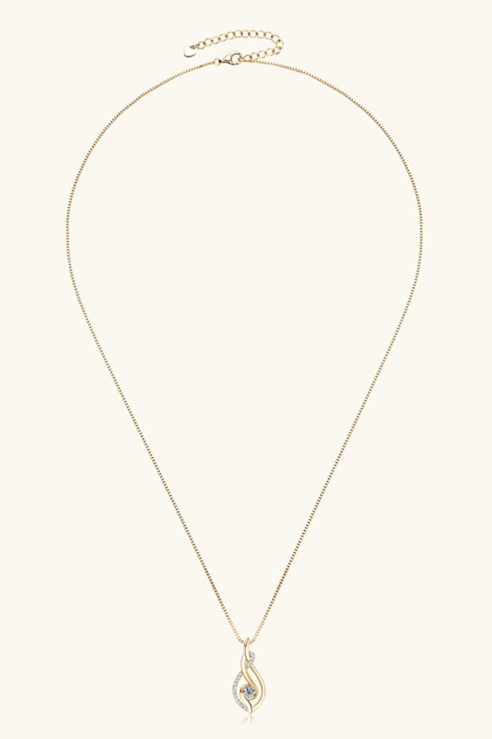 Moissanite Twisted Love Necklace - - Claude Jewelry Moissanite - Shop claudejewelry.com