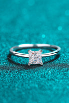 Simple Moissanite Solitaire Ring - - Claude Jewelry Moissanite - Shop claudejewelry.com