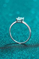 Simple Moissanite Solitaire Ring - - Claude Jewelry Moissanite - Shop claudejewelry.com