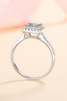 Square Moissanite Ring - - Claude Jewelry Moissanite - Shop claudejewelry.com