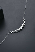 Starline 1.64 Ct Moissanite Platinum Vermeil Necklace - Platinum Vermeil- Claude Jewelry Moissanite - Shop claudejewelry.com