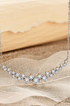 Starline 1.64 Ct Moissanite Platinum Vermeil Necklace - Platinum Vermeil- Claude Jewelry Moissanite - Shop claudejewelry.com