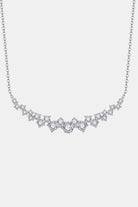 Starline 1.64 Ct Moissanite Platinum Vermeil Necklace - Platinum Vermeil- Claude Jewelry Moissanite - Shop claudejewelry.com