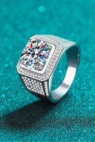 Supernova 2 Ct Moissanite 925 Sterling Silver Ring - - Claude Jewelry Moissanite - Shop claudejewelry.com