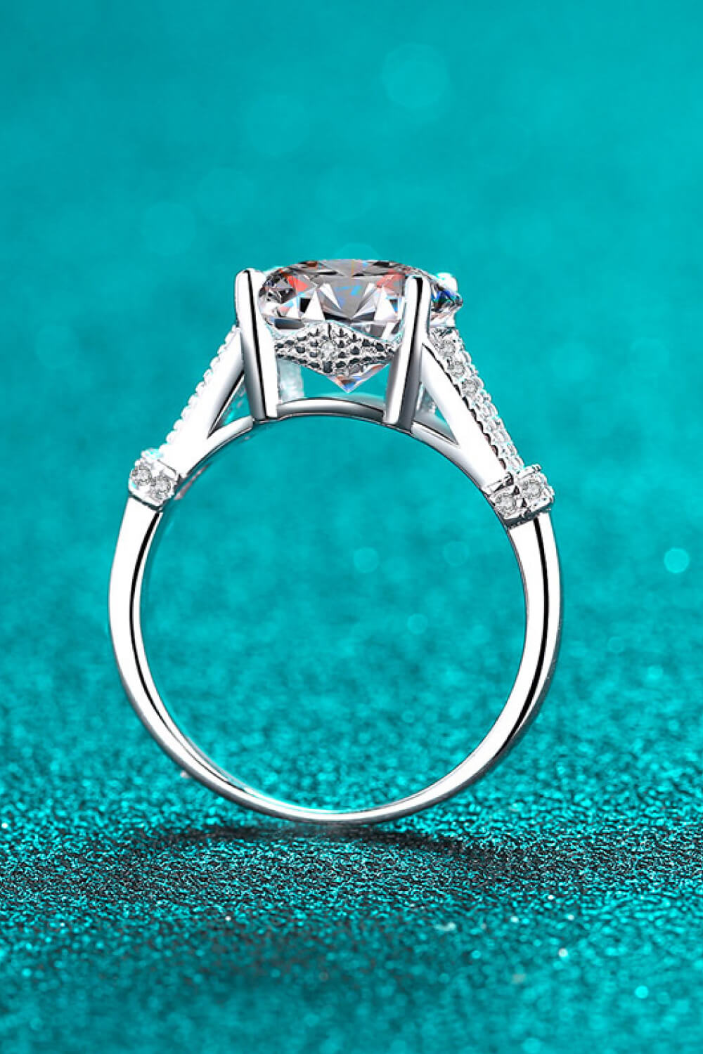 Unpredictable Day 3 Ct Moissanite Ring - - Claude Jewelry Moissanite - Shop claudejewelry.com